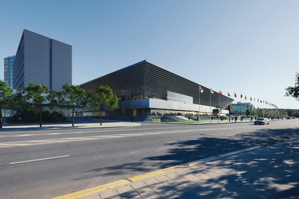 Vilniaus kongresų centras (VCC, Vilnius Congress Center) (A. Tumėno g. 4) - Konferenču un izstāžu centrs - vizualizācija