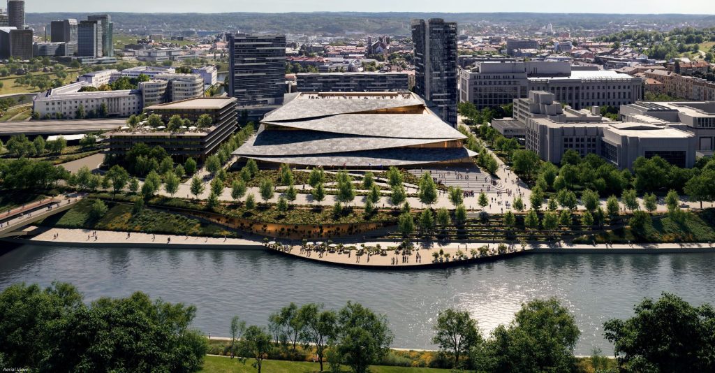 Vilniaus kongresų centras (VCC, Vilnius Congress Center) (A. Tumėno g. 4) - Konferenču un izstāžu centrs - vizualizācija