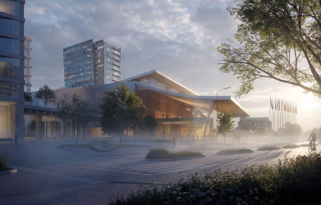 Vilniaus kongresų centras (VCC, Vilnius Congress Center) (A. Tumėno g. 4) - Konferenču un izstāžu centrs - vizualizācija