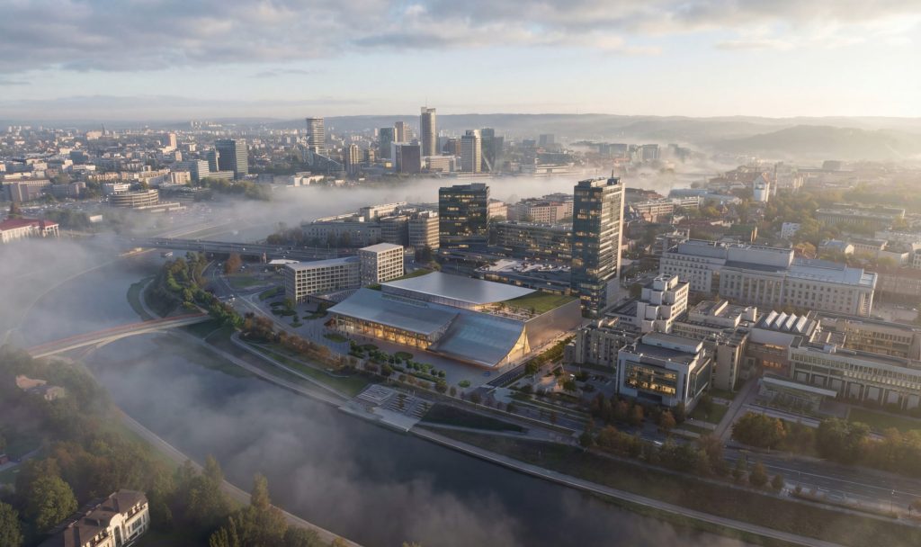 Vilniaus kongresų centras (VCC, Vilnius Congress Center) (A. Tumėno g. 4) - Konferenču un izstāžu centrs - vizualizācija