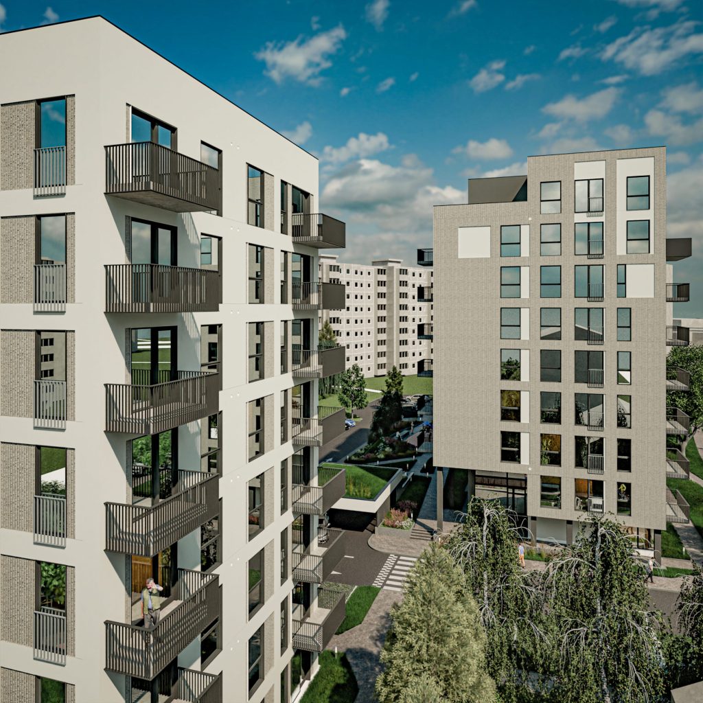 Kuriu Naujai 1 etapas (Naujakurių g. 47) - Multi apartment - visualization