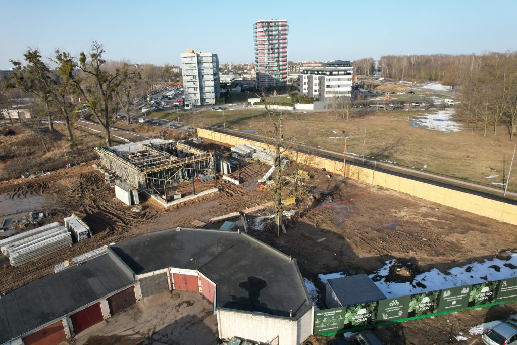 Ąžuolyno uoksai | 1 etapas (Kregždė) (Ašmenos 1-oji g. 47) - Multi apartment, Non-food store - construction photos