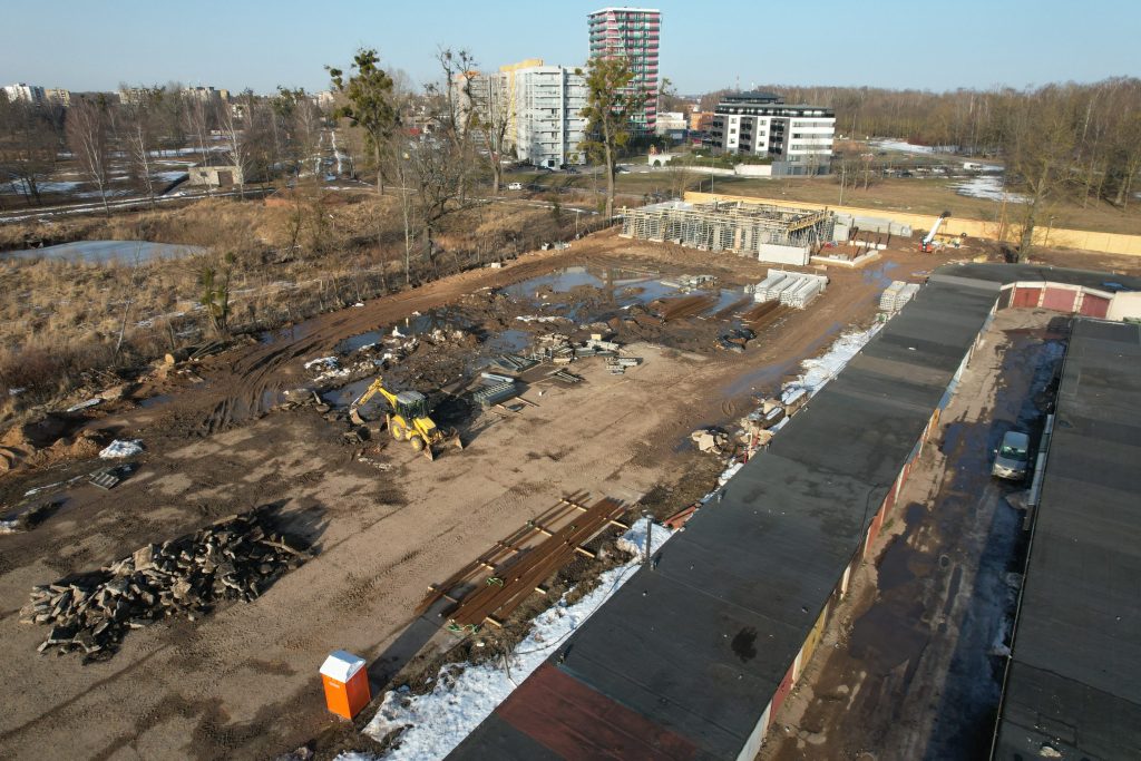 Ąžuolyno uoksai | 1 etapas (Kregždė) (Ašmenos 1-oji g. 47) - Multi apartment, Non-food store - construction photos