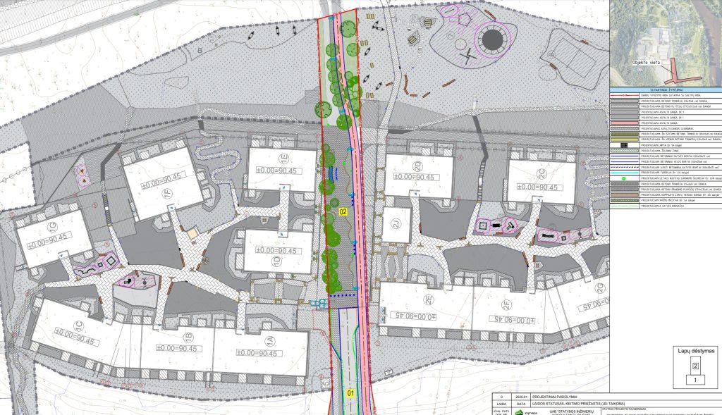 Kazimiero Jelskio g. atkarpa (Kazimiero Jelskio g.) - Bike path, Street - visualization