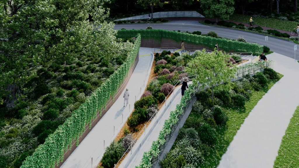 Kazimiero Jelskio g. atkarpa (Kazimiero Jelskio g.) - Bike path, Street - visualization