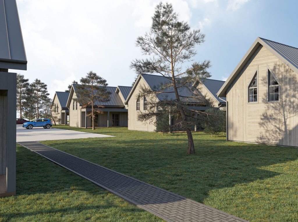 Kregždžių g. 1 (Kregždžių g. 1) - Private house community - visualization