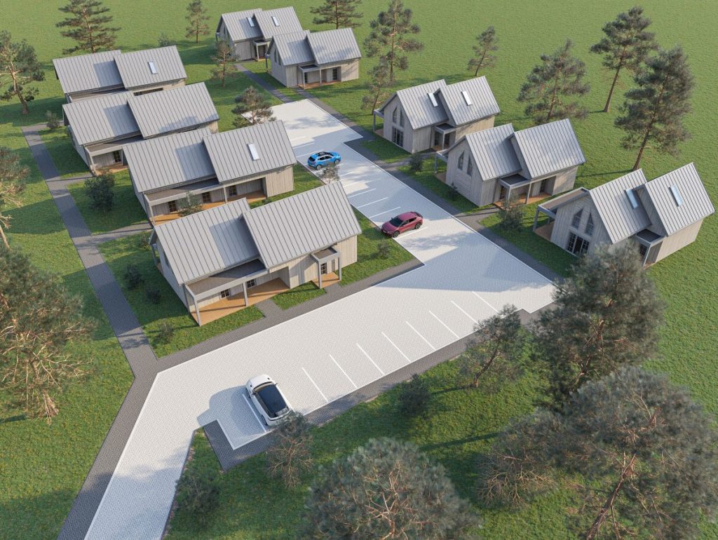 Kregždžių g. 1 (Kregždžių g. 1) - Private house community - visualization