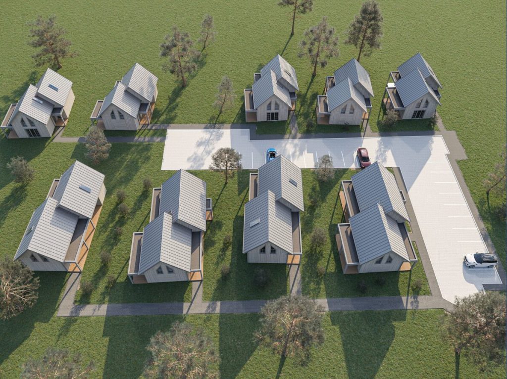 Kregždžių g. 1 (Kregždžių g. 1) - Private house community - visualization