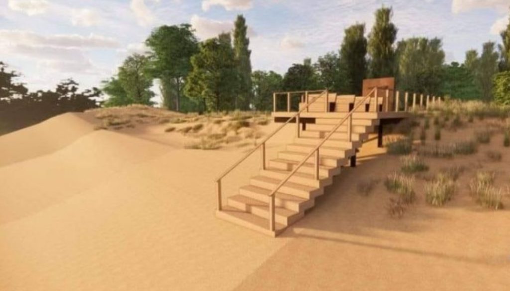 Melno takas (Vytauto g. 4) - Park, Pedestrian path - visualization