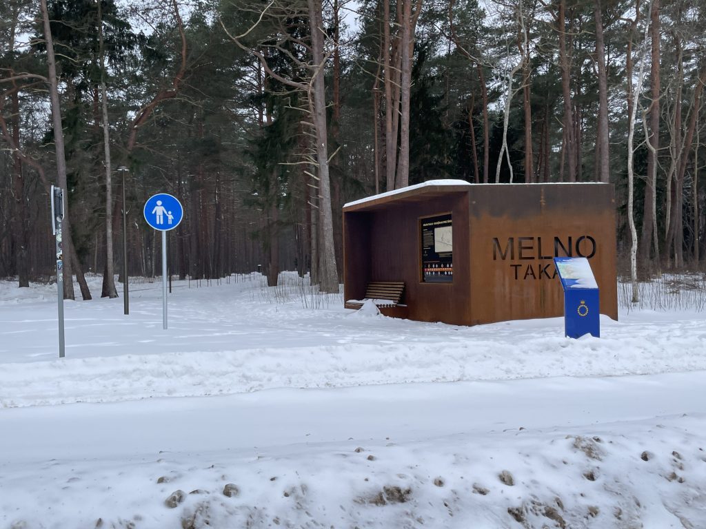 Melno takas (Vytauto g. 4) - Park, Pedestrian path - construction photos