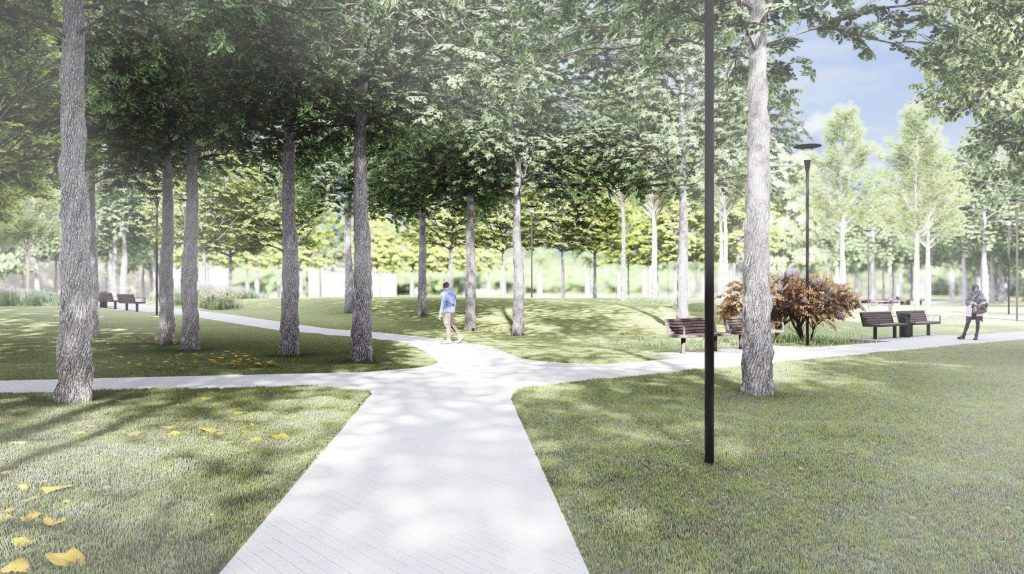 Parko dalis S. Daukanto g. (Daukanto g.) - Parks - vizualizācija