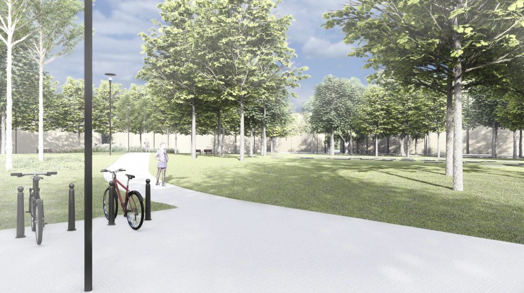 Parko dalis S. Daukanto g. (Daukanto g.) - Parks - vizualizācija