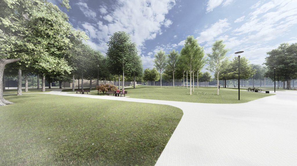 Parko dalis S. Daukanto g. (Daukanto g.) - Parks - vizualizācija