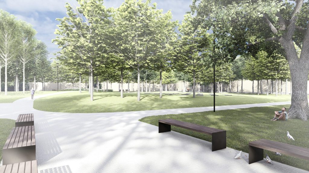 Parko dalis S. Daukanto g. (Daukanto g.) - Parks - vizualizācija