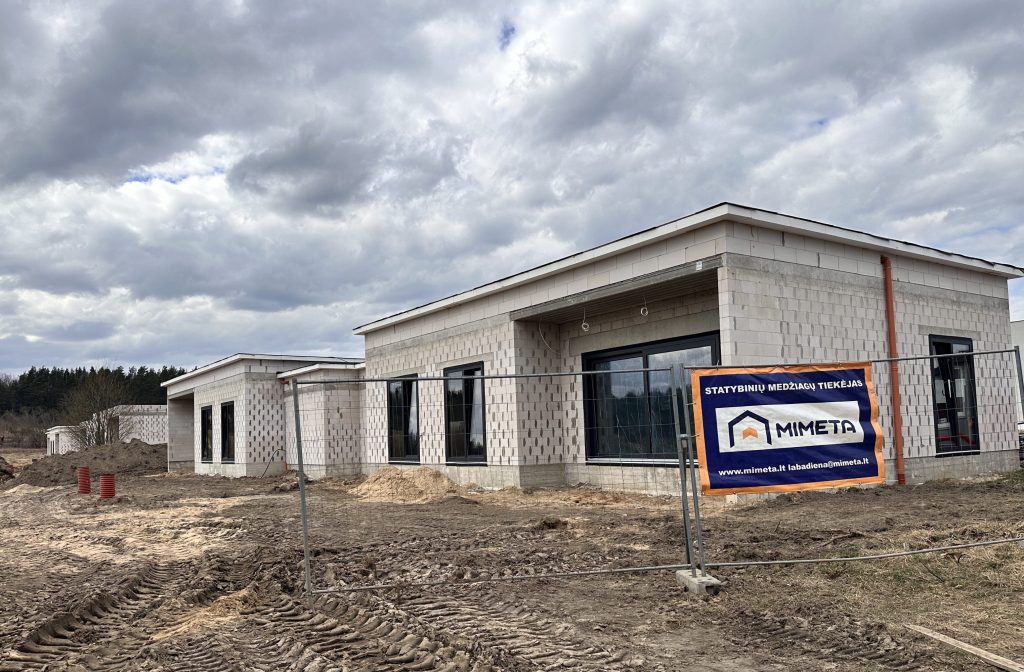 Vyčio slėnis (Žilvičio g. 4, 4A, 4B, 6, 6A, 10, 12, Nemėžis) - Private house community - construction photos