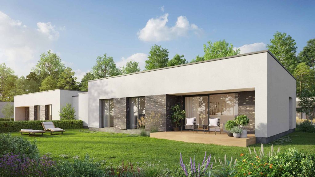 Vyčio slėnis (Žilvičio g. 4, 4A, 4B, 6, 6A, 10, 12, Nemėžis) - Private house community - visualization