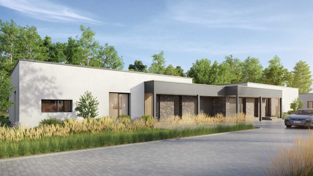 Vyčio slėnis (Žilvičio g. 4, 4A, 4B, 6, 6A, 10, 12, Nemėžis) - Private house community - visualization