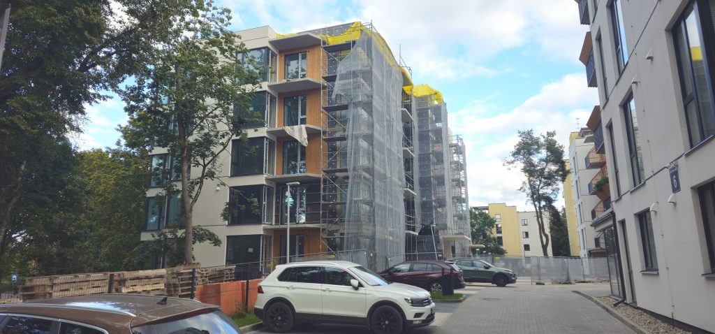 Parka kvartāls 4 kārta (Mazā Stērstu 8) - Multi apartment - construction photos