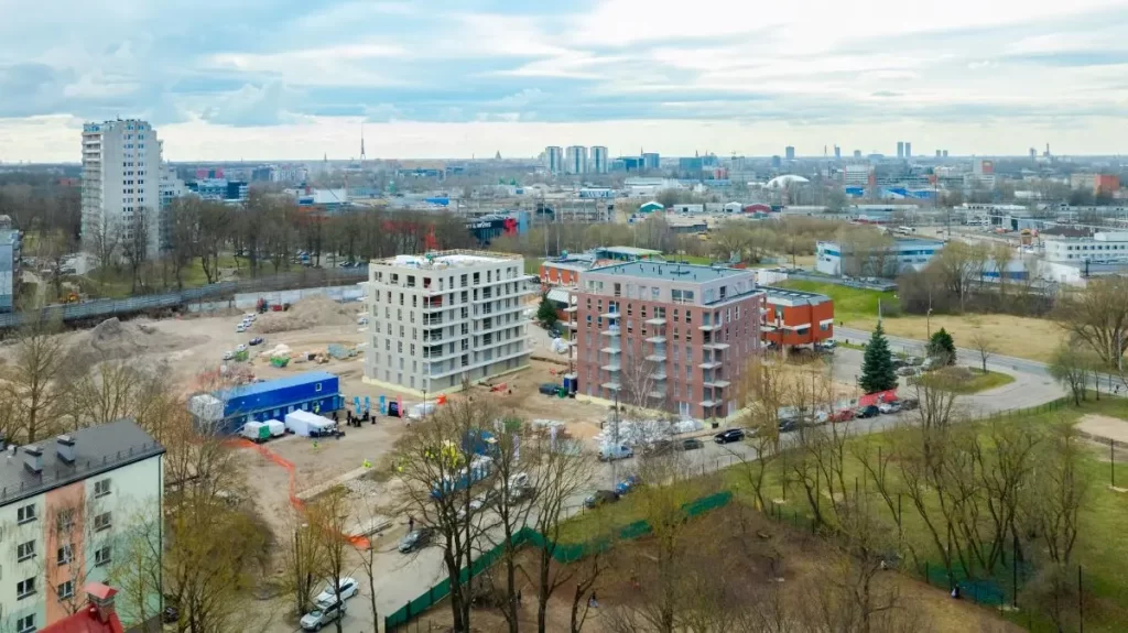 Vītolu Parks - 1. kārta - 1. ēka (Vītolu iela 2) - Daugiabutis - statybų nuotraukos