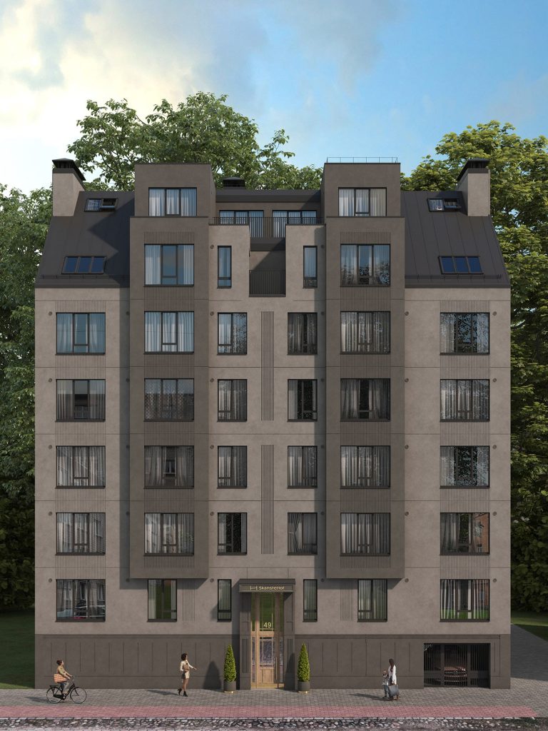 Skanstehof (Hospitāļu iela 49) - Daugiabutis - vizualizacija