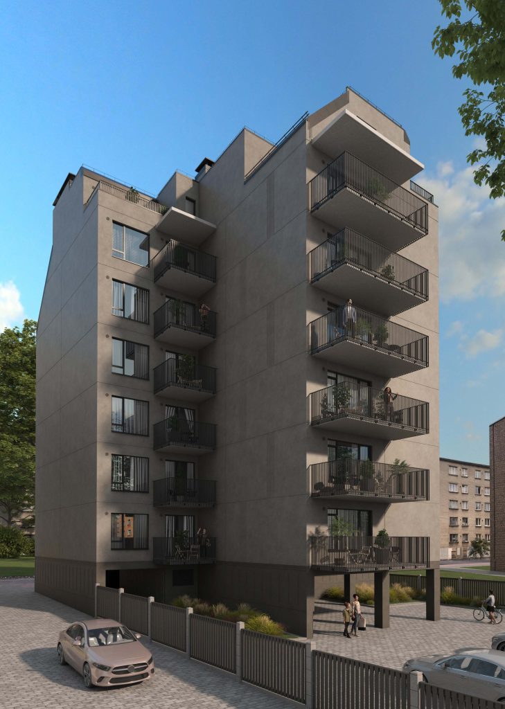 Skanstehof (Hospitāļu iela 49) - Daugiabutis - vizualizacija