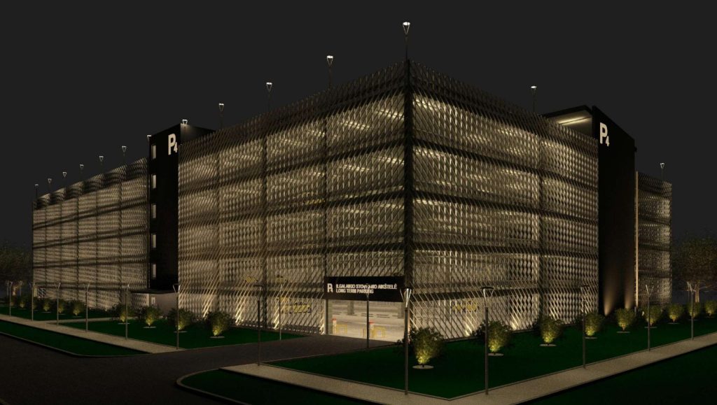 Kauno oro uosto daugiaaukštė aikštelė (Oro uosto g. 4) - Parking facility - visualization