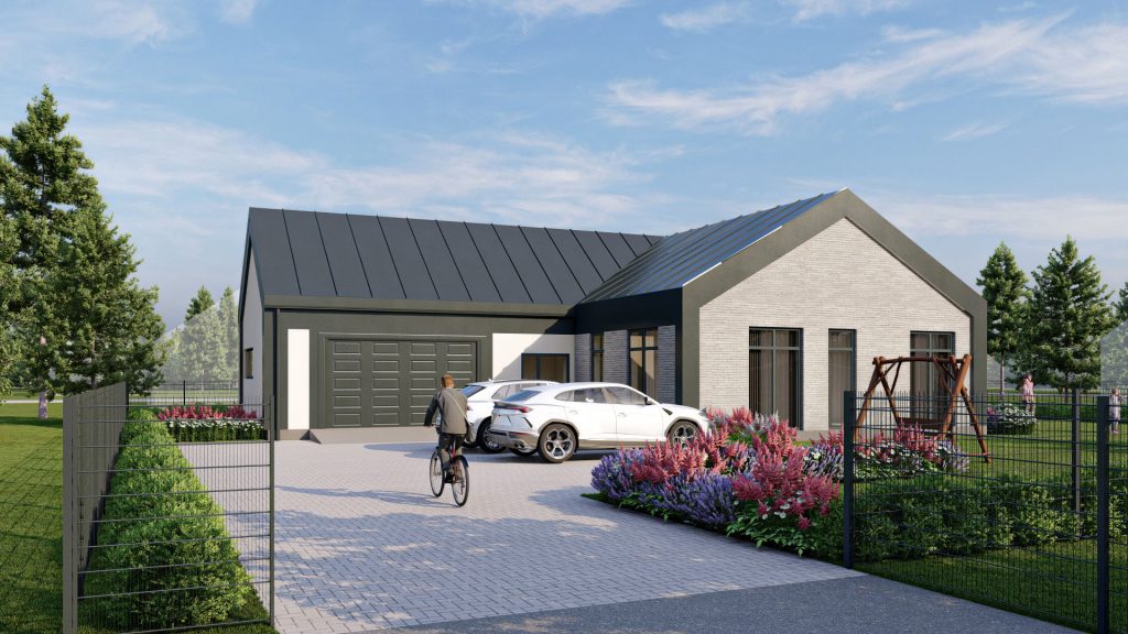 Kunigiškių perlas (namai) (Fazanų g. 3, 5, Putpelių g. 1, 2, 3, 4, 5, 6, 7, 9, 11, Alksnyno g. 18) - Private house community - visualization