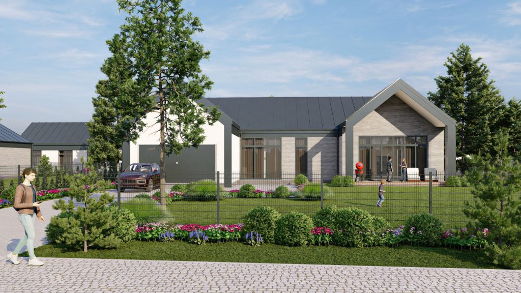 Kunigiškių perlas (namai) (Fazanų g. 3, 5, Putpelių g. 1, 2, 3, 4, 5, 6, 7, 9, 11, Alksnyno g. 18) - Private house community - visualization