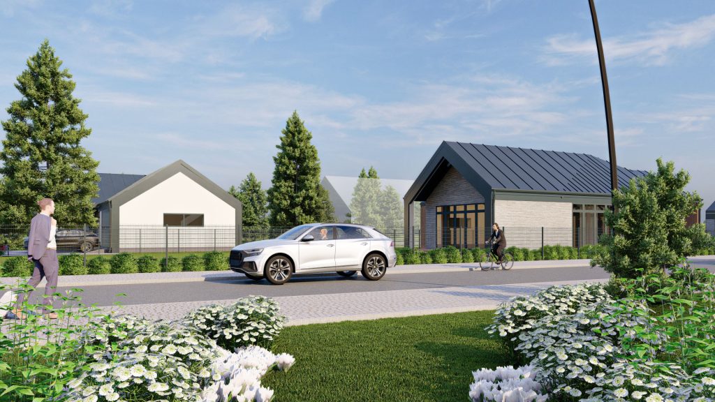 Kunigiškių perlas (namai) (Fazanų g. 3, 5, Putpelių g. 1, 2, 3, 4, 5, 6, 7, 9, 11, Alksnyno g. 18) - Private house community - visualization