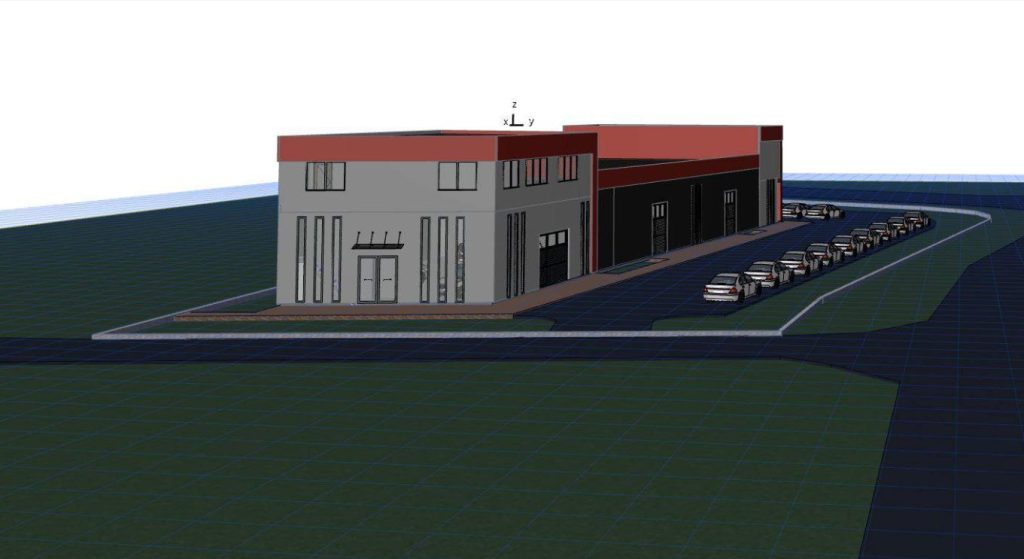 Pelėdų g. 1 (Pelėdų g. 1) - Car wash, Food services, Showroom / Service center - visualization