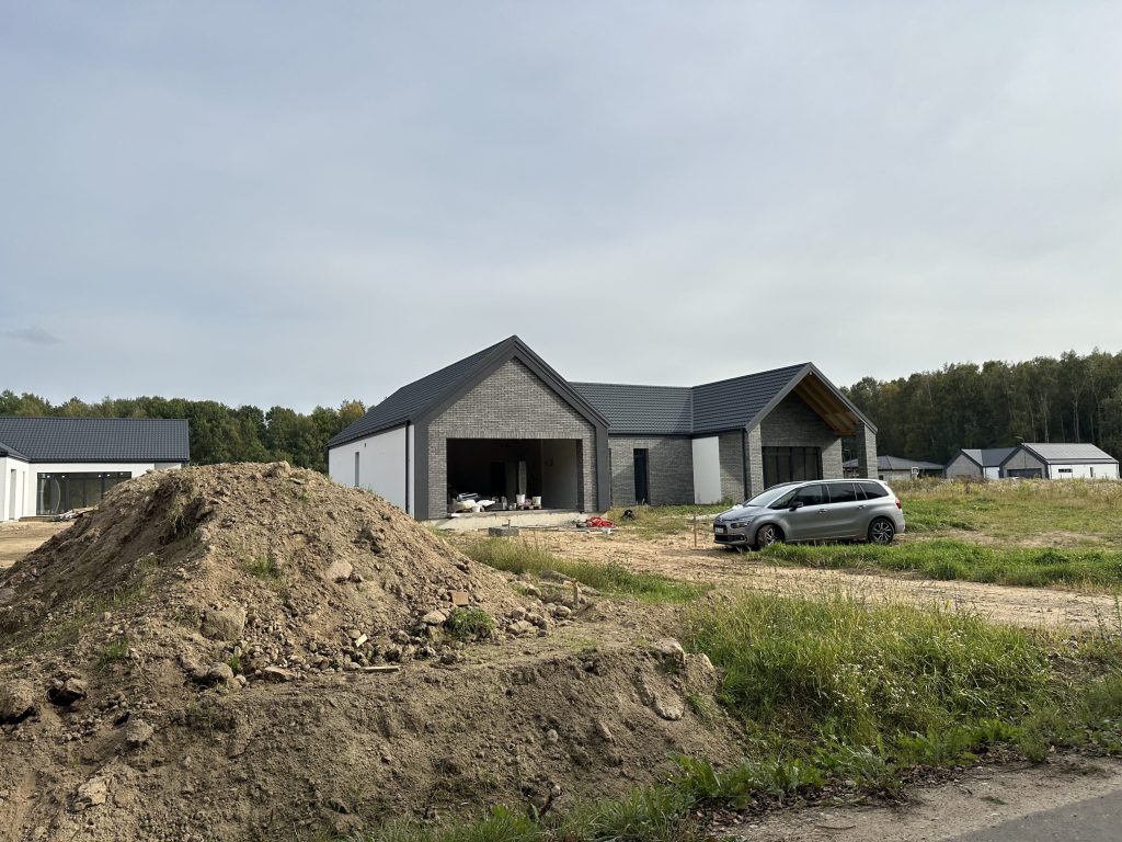 Kunigiškių perlas (namai) (Fazanų g. 3, 5, Putpelių g. 1, 2, 3, 4, 5, 6, 7, 9, 11, Alksnyno g. 18) - Private house community - construction photos