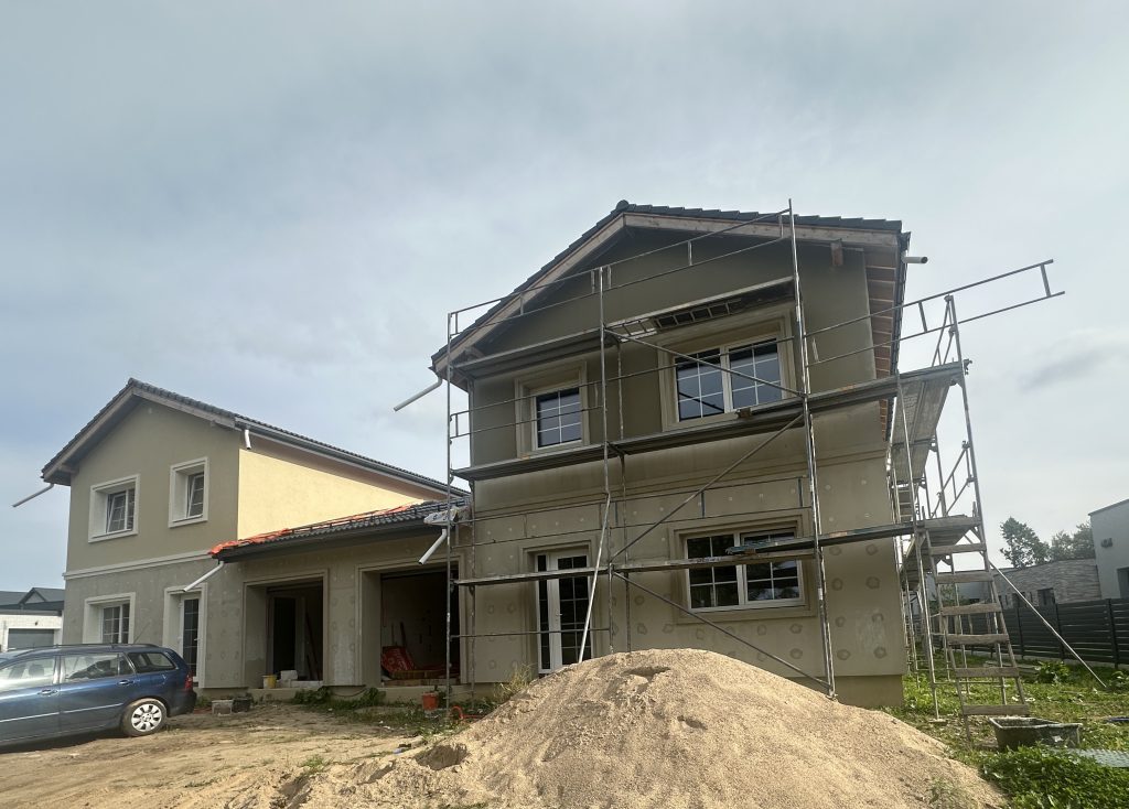 Miško apsupty (Ariogalos g. 1, 2, 3, 4, 5, 6, 7, 8, 9, 10, 11, 12, 13, 14, 15, 16, 17, 18, 19, 20, 22, 24, Žiežmarių g. 45, 47, 49, 51) - Private house community - construction photos