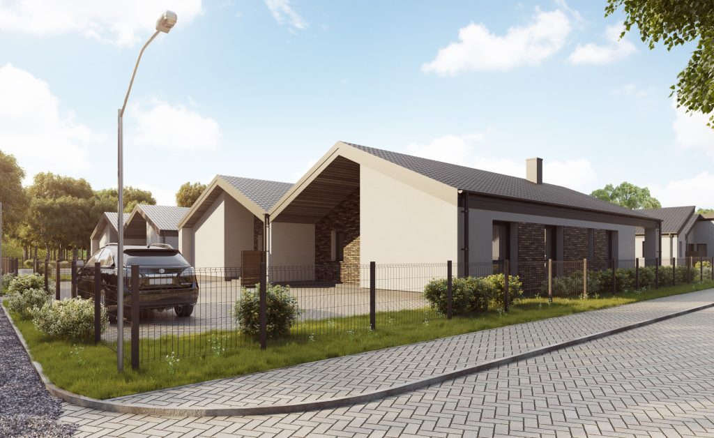 Tarandės vartai 3 etapas (Lubinų g. 15, 17, 19, 21, Avižienių k.) - Privačių namų kvartalas - vizualizacija