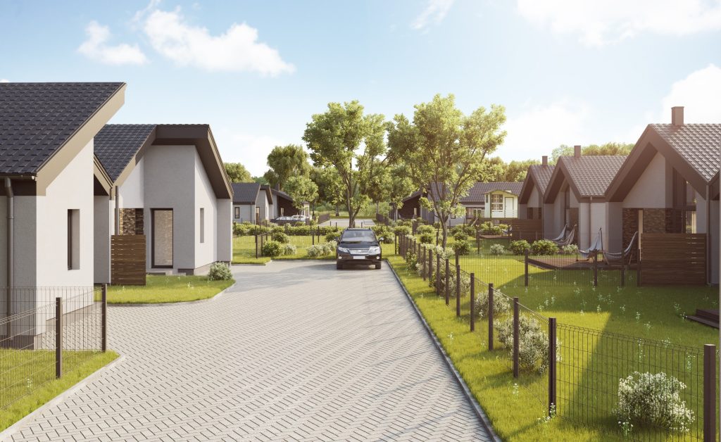 Tarandės vartai 3 etapas (Lubinų g. 15, 17, 19, 21, Avižienių k.) - Privačių namų kvartalas - vizualizacija