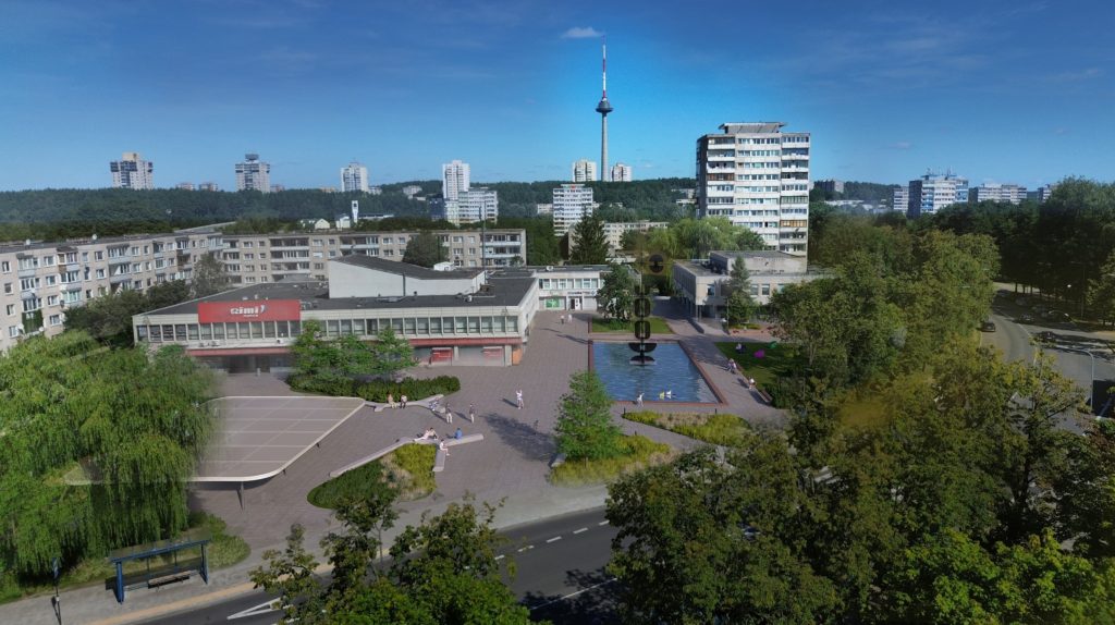 Vėtrungės aikštės atnaujinimas (Architektų g.) - Square - visualization