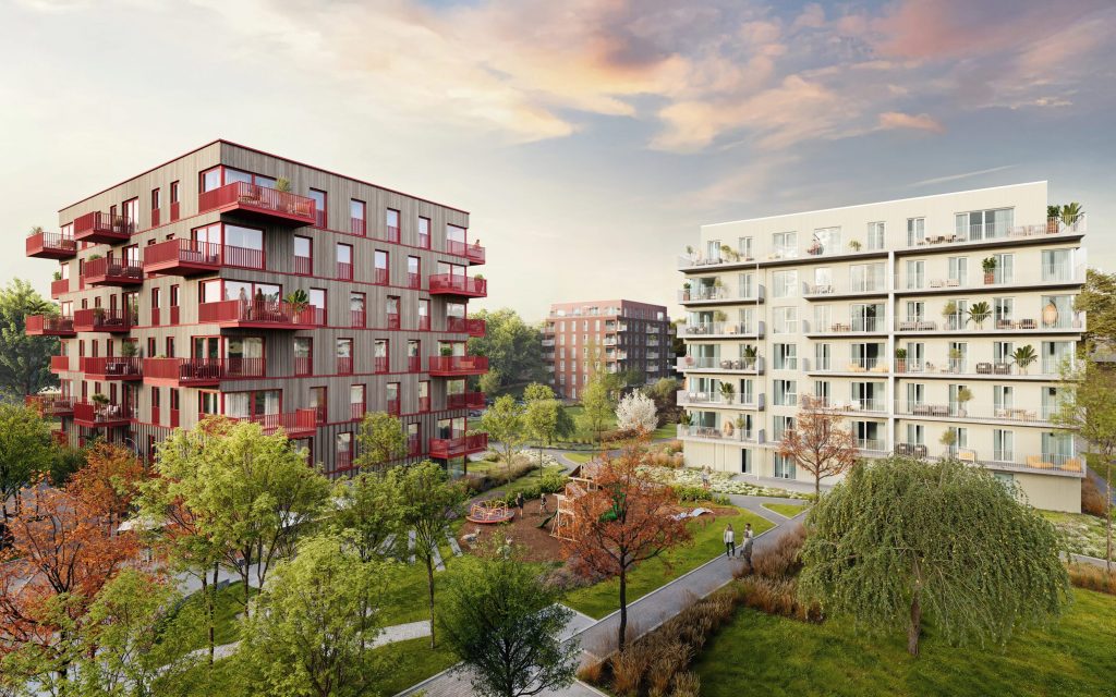 Vītolu Parks 2.kārta (Vītolu iela 2) - Daudzdzīvokļu nams - vizualizācija