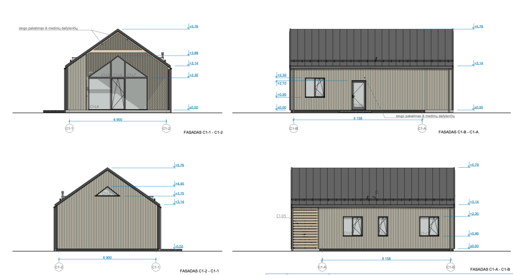 Aido tak. 31 (Aido tak. 31) - Privačių namų kvartalas, Sublokuoti namai - vizualizacija