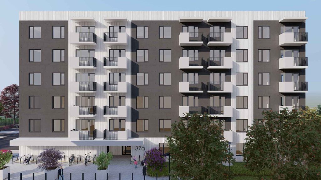 Smilgas II (Brāļu Kaudzīšu iela 37A) - Daugiabutis - vizualizacija