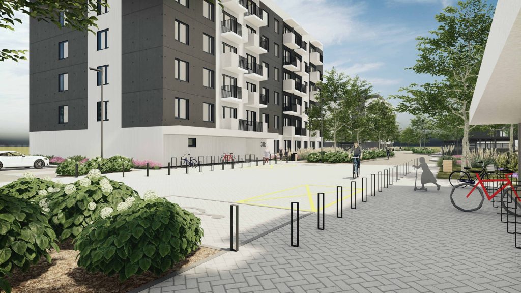 Smilgas II (Brāļu Kaudzīšu iela 37A) - Daugiabutis - vizualizacija