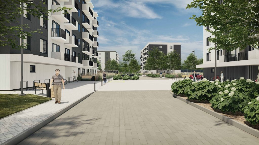 Smilgas II (Brāļu Kaudzīšu iela 37A) - Daugiabutis - vizualizacija