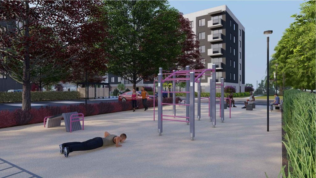 Smilgas II (Brāļu Kaudzīšu iela 37A) - Daugiabutis - vizualizacija