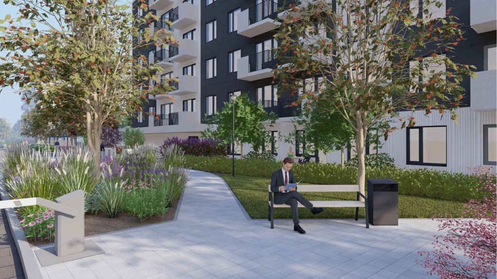 Smilgas II (Brāļu Kaudzīšu iela 37A) - Daugiabutis - vizualizacija