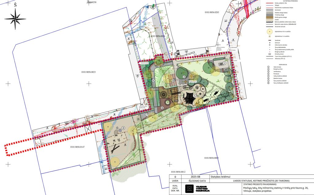 "Liepos žaidimų pieva" viešoji erdvė (Kauno g. 24A) - Laukums - vizualizācija