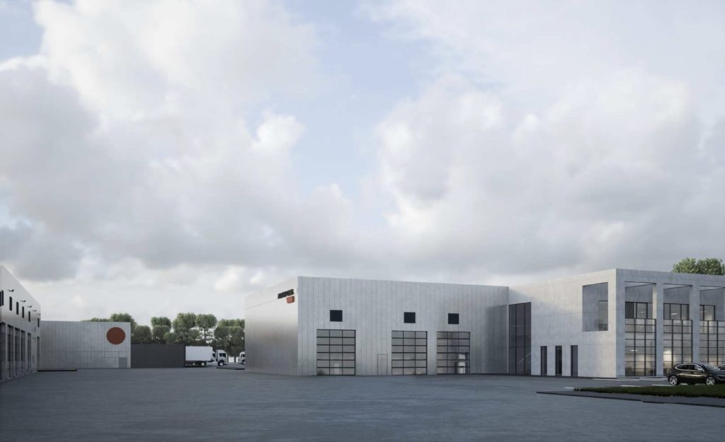 Adampolis - žemės ūkio technikos servisas (Erdvės g. 11, Ramučiai) - Autosalons / Auto apkalpošanas centrs, Noliktava / Izplatīšanas centrs - vizualizācija