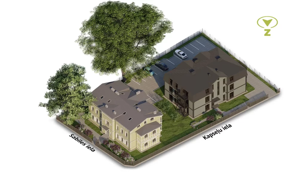 Kļavu rezidences - 1. kārtā (Sabiles iela 13) - Multi apartment - visualization