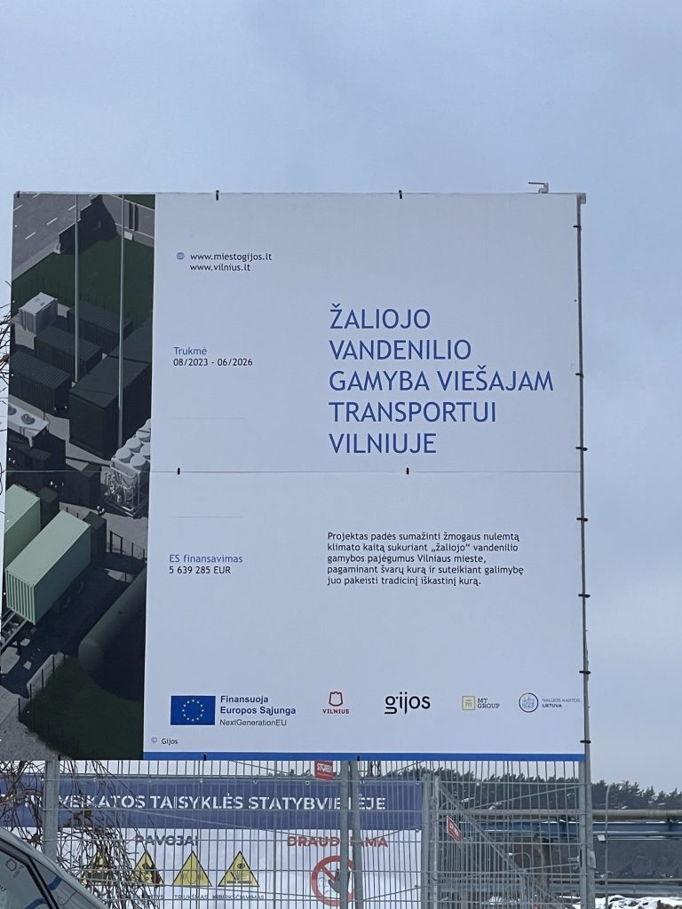 VŠT žaliojo vandenilio gamykla (Elektrinės g.) - Enerģijas stacija - būvdarbu attēli