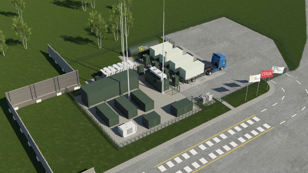 VŠT žaliojo vandenilio gamykla (Elektrinės g.) - Enerģijas stacija - vizualizācija
