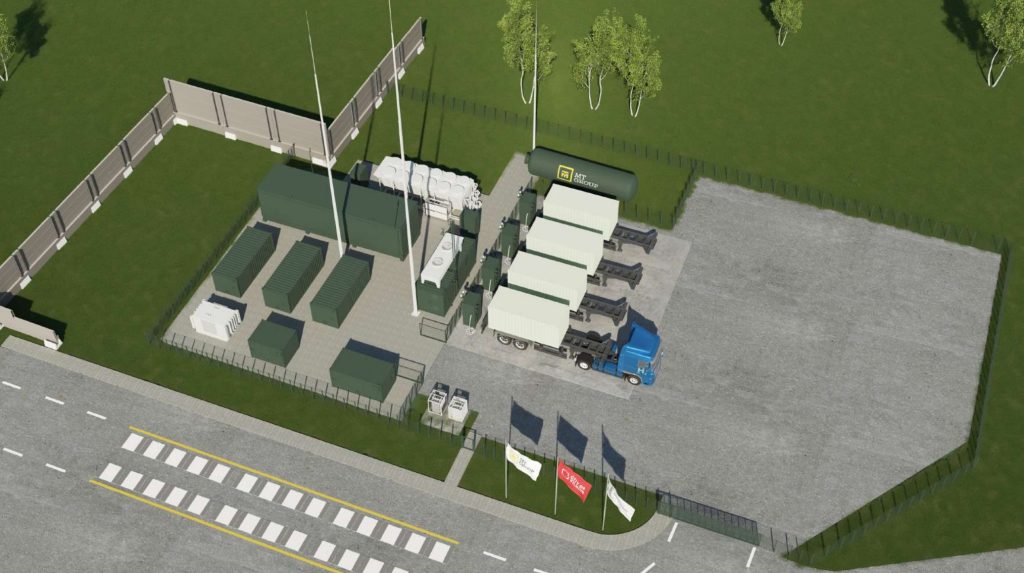 VŠT žaliojo vandenilio gamykla (Elektrinės g.) - Enerģijas stacija - vizualizācija
