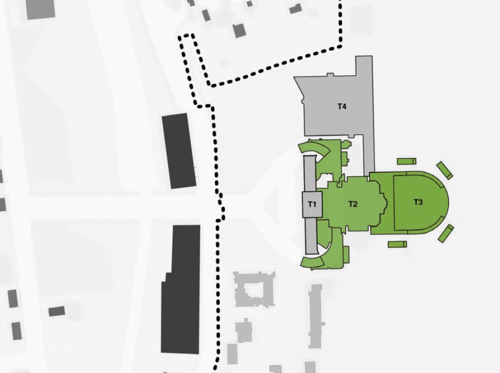 VNO senųjų terminalų (T2, T3) rekonstrukcija (Rodūnios kel. 2) - Lidosta - vizualizācija