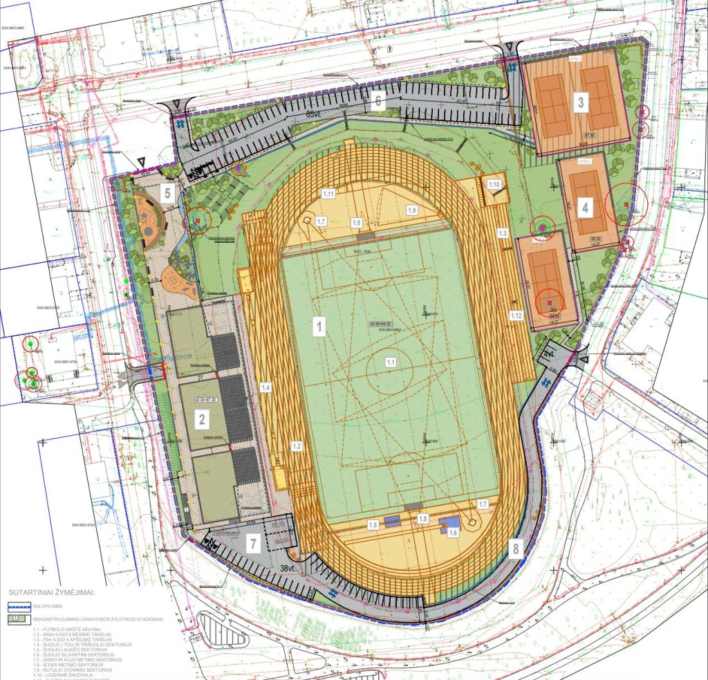 Žvėryno stadionas (J. I. Kraševskio g. 2) - Stadium - visualization